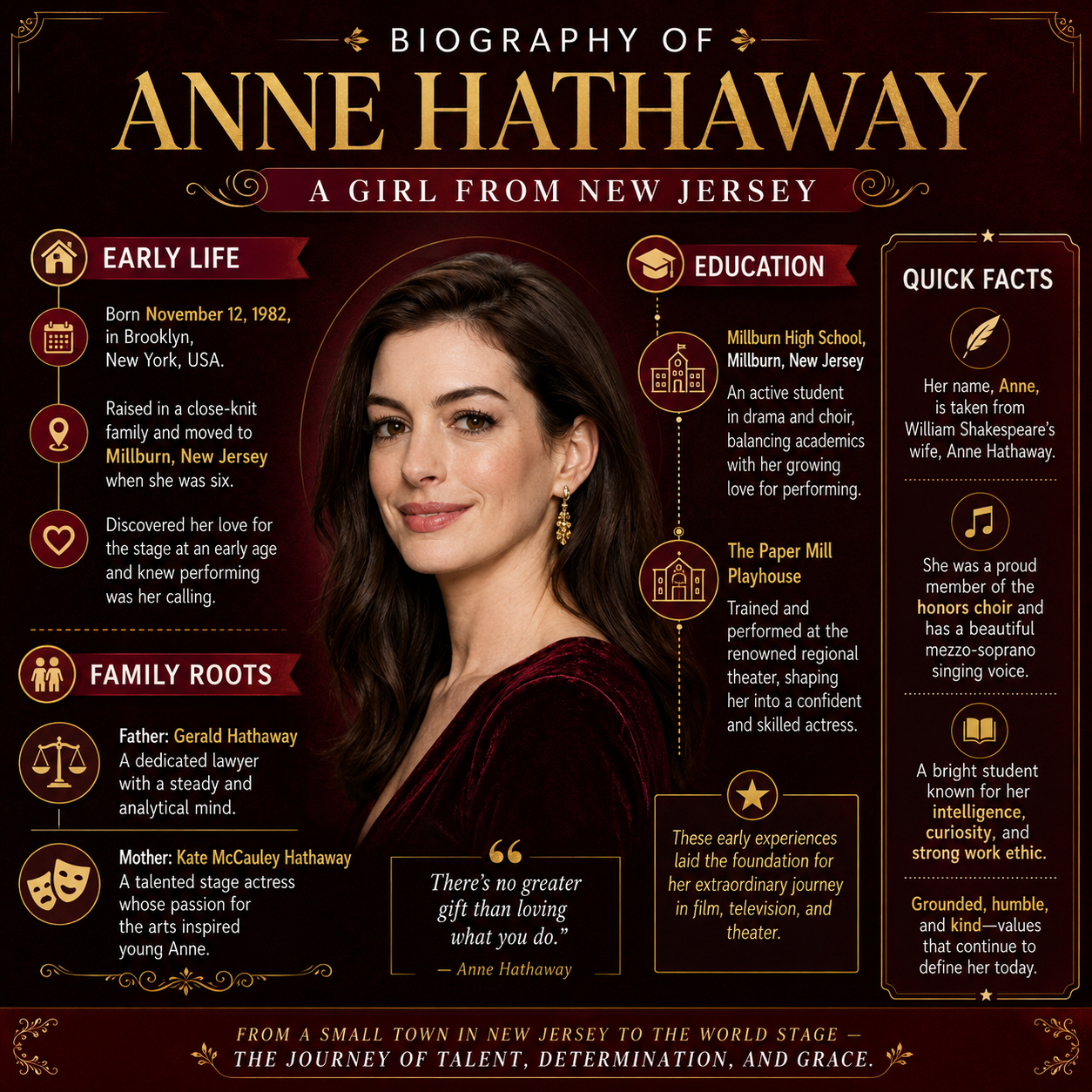 biography ANNE HATHAWAY