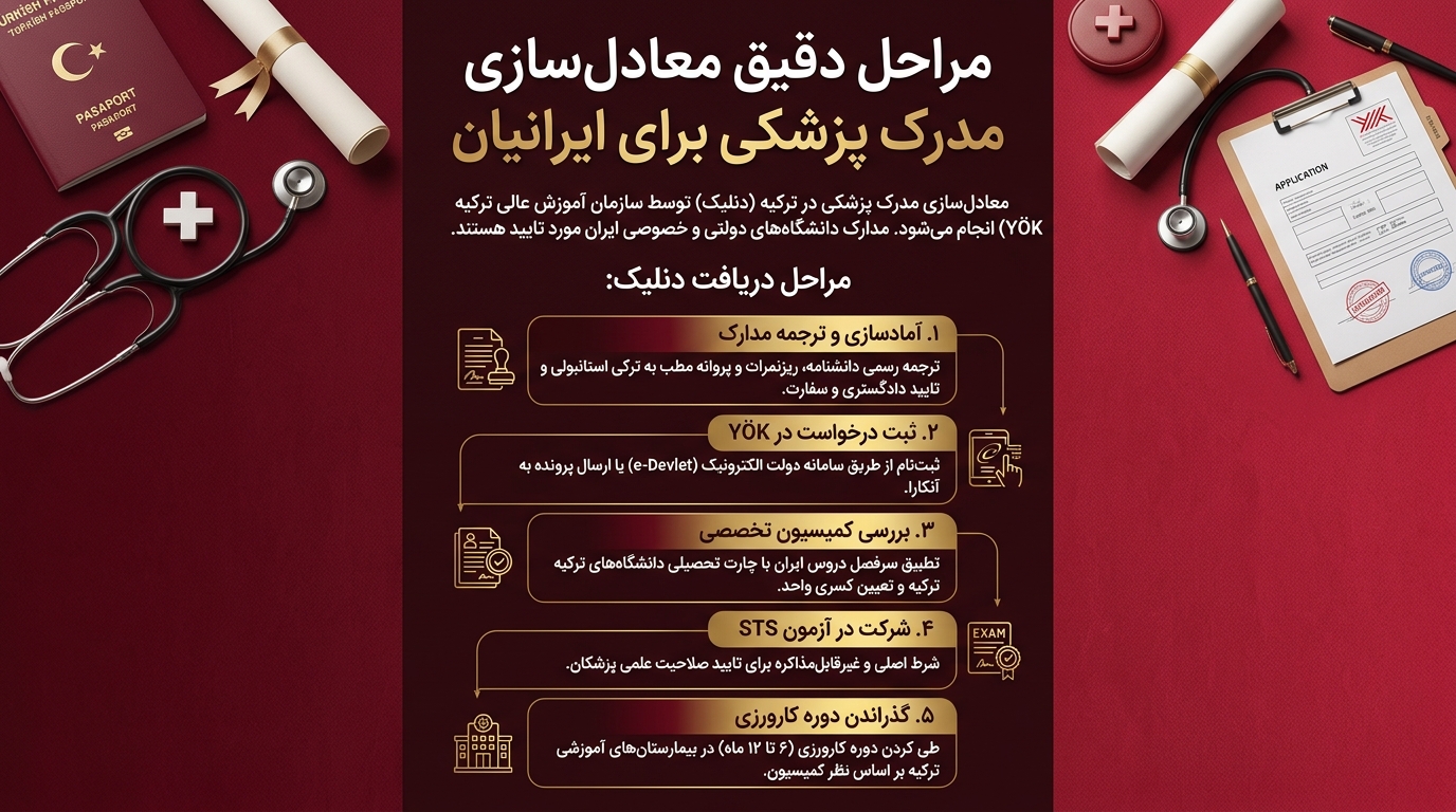 معادلسازی مدرک پزشکی در ترکیه