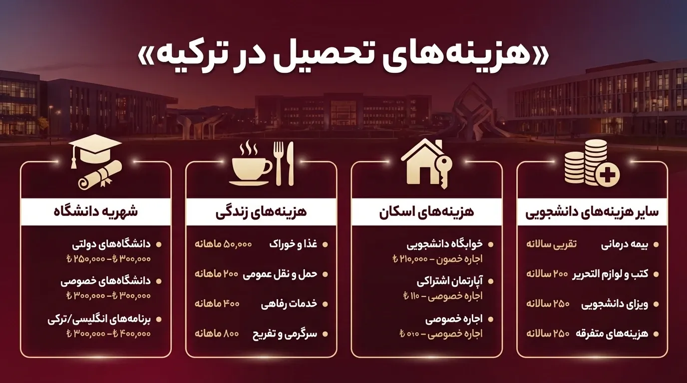 هزینه تحصیل دانشگاه باهچه شهیر