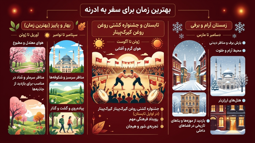 یهترین زمان سفر به ادیرنه