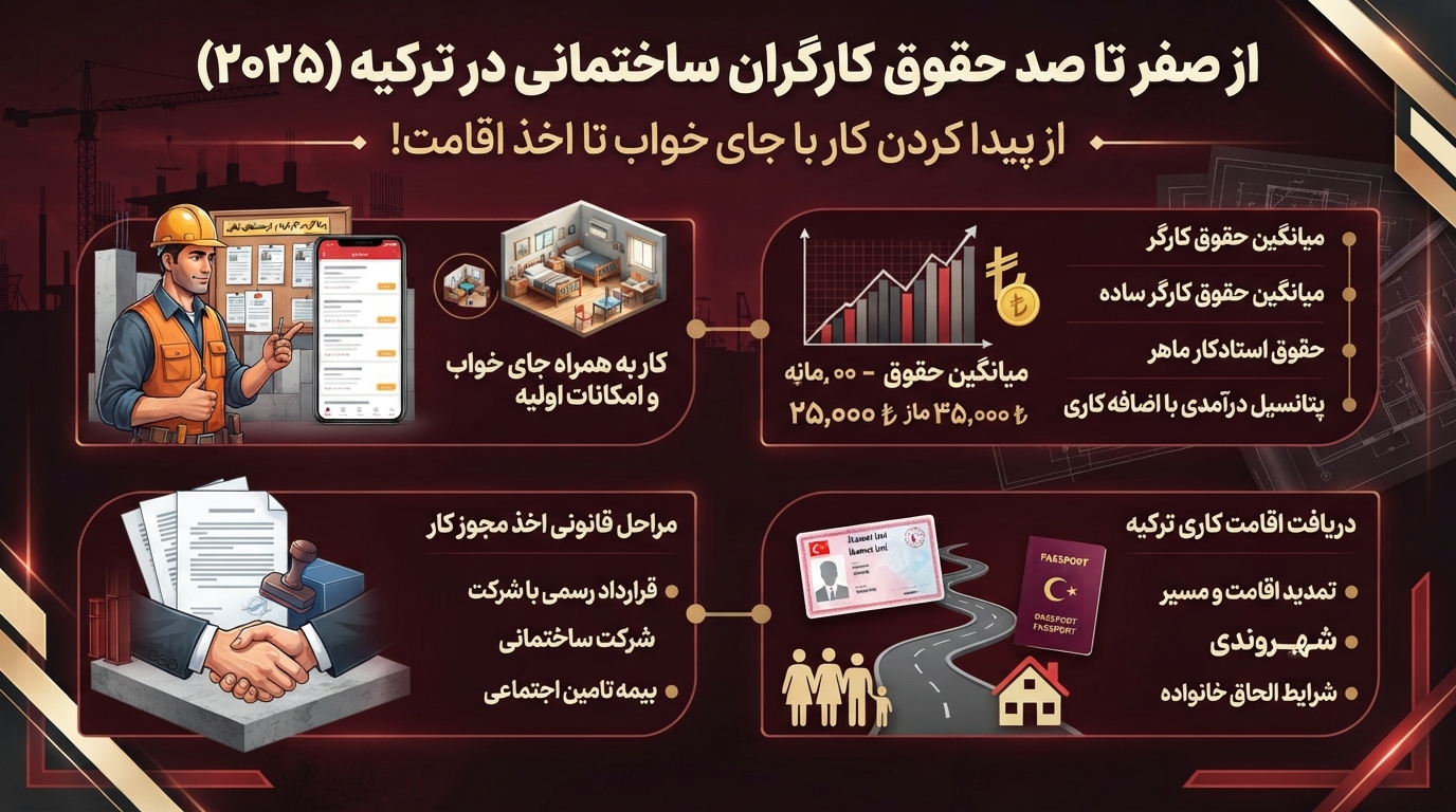 صفر تا صد حقوق کارگر ساختمانی در ترکیه