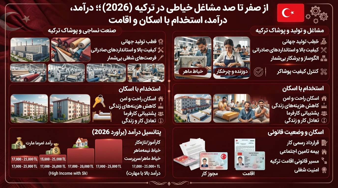 شغل خیاطی در ترکیه