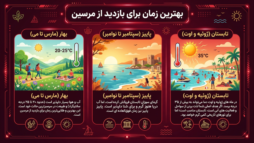 بهترین زمان سفر به مرسین