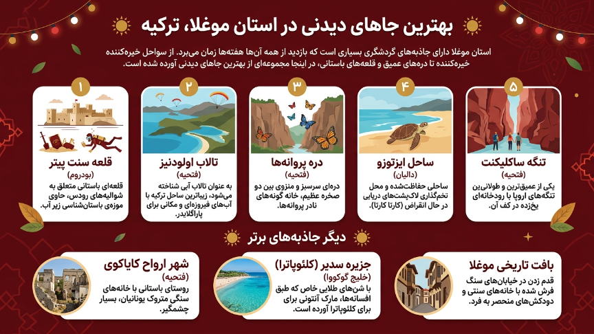 جاهای دیدنی موغلا 