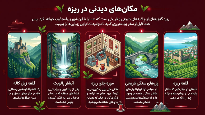 مکانهای دیدنی ریزه