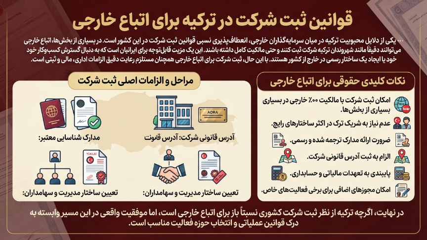 قوانین ثبت شرکت در ترکیه
