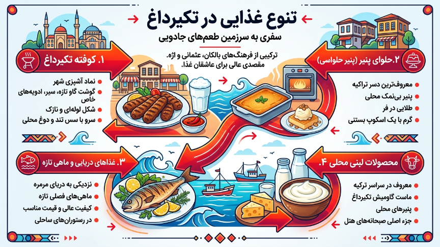 اتوع غذایی تکیر داغ