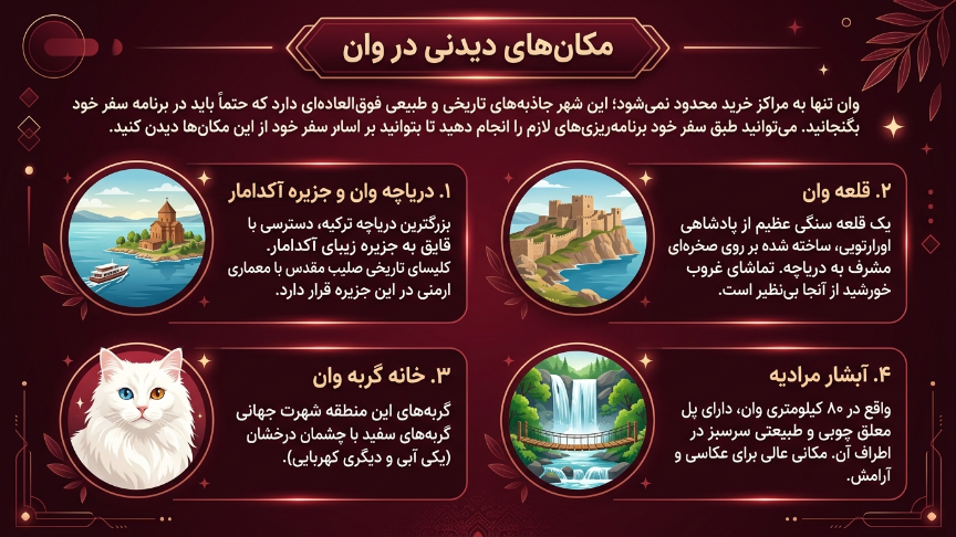 مکانهای دیدنی وان